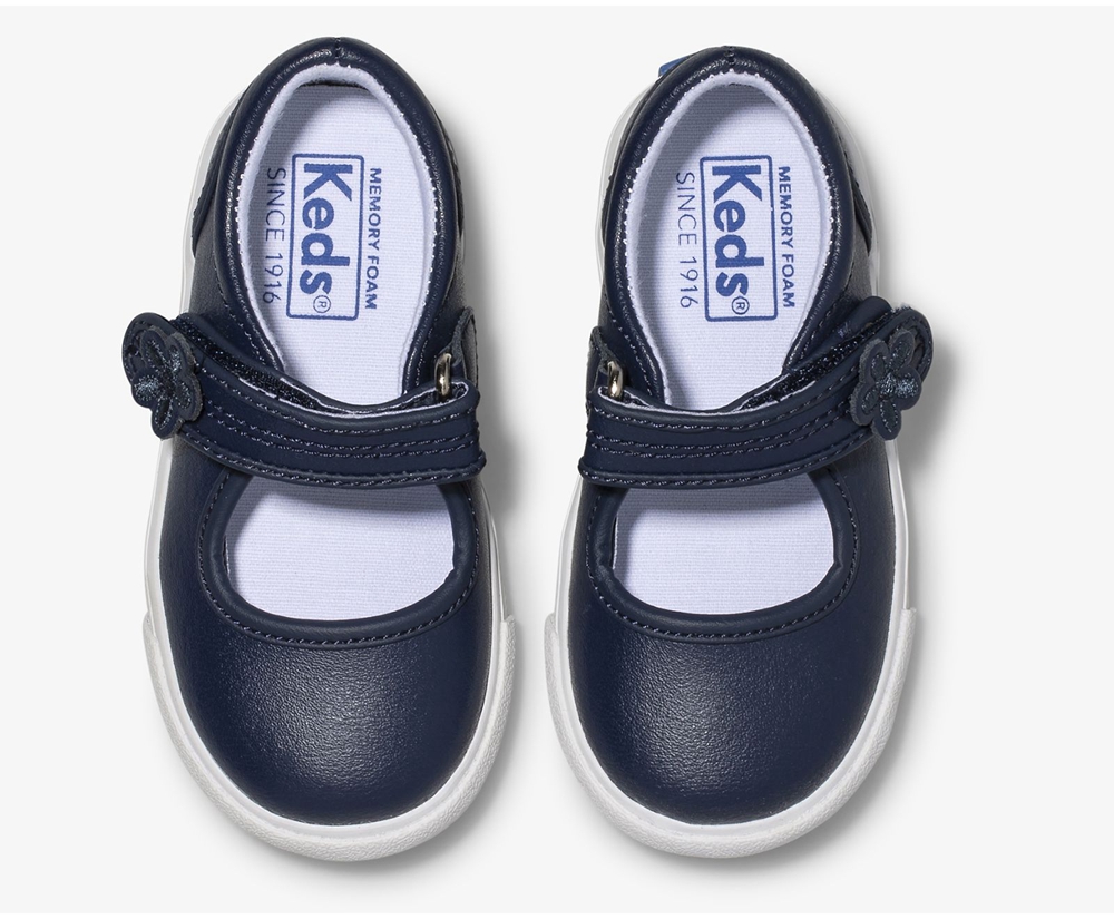 Keds Slip Ons Kinder Navy - Ella Mary Jane - CSX-985427